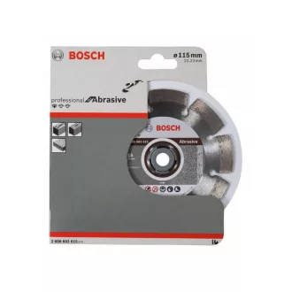   Disc de tăiat diamant BOSCH 115 x 1,6 x 10,0 x 22,2 mm segmentat Professional pentru abraziv