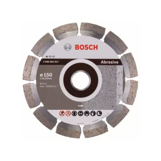   Disc de tăiere cu diamant BOSCH 150 x 2,0 x 10,0 x 22,2 mm segmentat Professional pentru abraziv