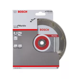   BOSCH Disc de tăiat cu diamant 150 x 2,2 x 3,0 x 22,2 mm continuu Best for Marble