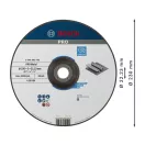 BOSCH PRO Disc de tăiere pentru metal 230 x 3,0 x 22,2 mm conic A 30 S BF