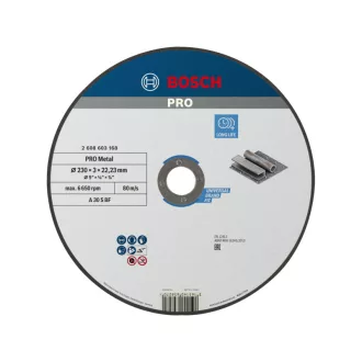   BOSCH PRO Disc de tăiere pentru metal 230 x 3,0 x 22,2 mm A 30 S BF