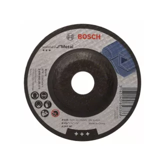   Disc de curățare BOSCH pentru metal 115 x 6,0 x 22,2 mm îndoit Standard pentru metal A 24 P BF
