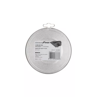   BOSCH Disc de tăiere pentru metal 115 x 1,0 x 22,2 mm inox drept WA 60 T BF în cutie de metal (10 buc)