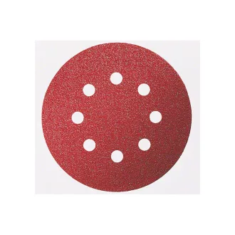   Placă de șlefuit cu velcro BOSCH 125 mm / P80 8 găuri (5 buc)