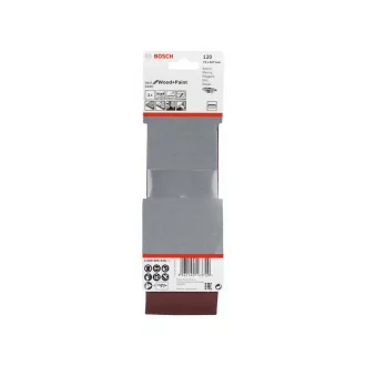 Bandă abrazivă BOSCH 75 x 457 mm / P120 (3 bucăți)