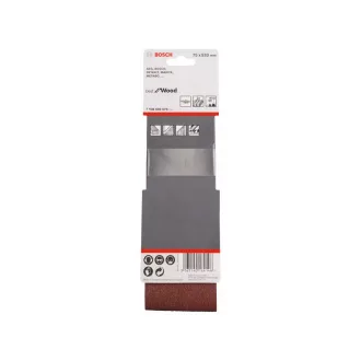   BOSCH Banda de slefuire 3 piese 75 x 533 mm / P60,P80,P100 (3 buc)