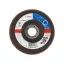 BOSCH Disc de șlefuit lamelă conic 125 x 22,2 / P80 zirconiu-corindon X551 inox