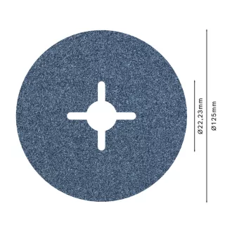   BOSCH PRO Disc de fibră pentru metal 125 x 22,2 mm / P60 oxid de zirconiu