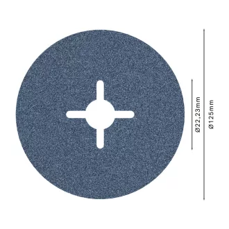   BOSCH PRO Disc de fibră pentru metal 125 x 22,2 mm / P80 oxid de zirconiu