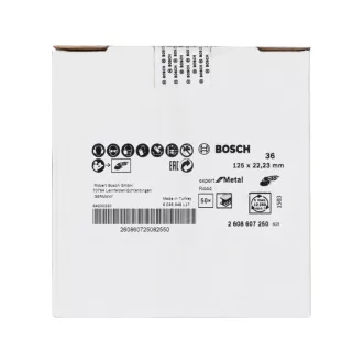 BOSCH Disc abraziv pentru metal 125 x 22,2 mm / P36