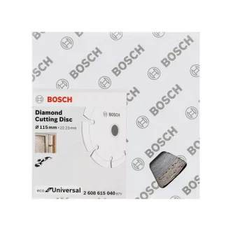   BOSCH Disc de tăiere cu diamant 115 x 2,0 x 7,0 x 22,2 mm segmentat ECO pentru Universal (10 buc)