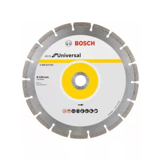   BOSCH Disc de tăiere cu diamant 230 x 2,6 x 7,0 x 22,2 mm segmentat ECO pentru Universal (10 buc)