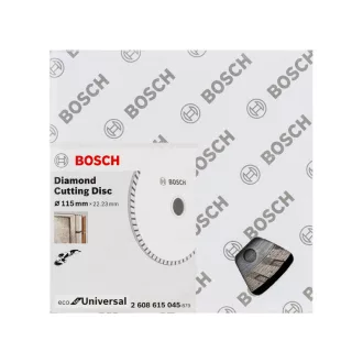   BOSCH Disc de tăiat diamantat 115 x 2,0 x 7,0 x 22,2 mm Turbo ECO pentru Universal (10 buc)