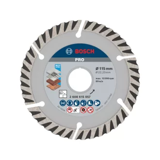   BOSCH PRO Disc diamantat segmentat Multi Material 115 x 2,0 x 10 x 22,2 mm