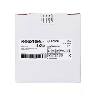   BOSCH Disc abraziv X-LOCK 115 x 22,2 / P100 BfM+I R780 cu granule de ceramică