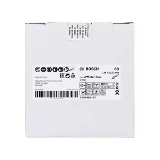   BOSCH X-LOCK Disc abraziv 125 x 22,2 / P60 BfM+I R780 cu granule ceramice