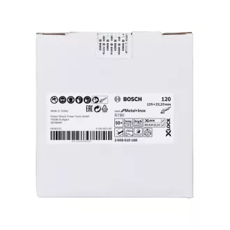   BOSCH Disc de fibră X-LOCK 125 x 22,2 / P120 BfM+I R780 cu granule ceramice