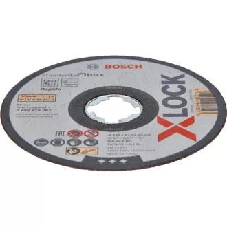   BOSCH Disc de tăiere pentru metal 125 x 1,0 x 22,2 mm inox drept WA 60 T BF X-LOCK