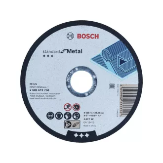   BOSCH Disc de tăiere pentru metal 125 x 1,0 x 22,2 mm A 60 T BF