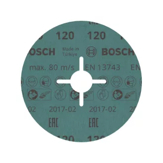   BOSCH PRO Disc de fibră pentru inox 125 x 22,2 mm / P120 granulație ceramică