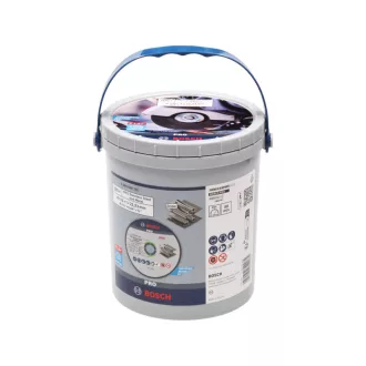   BOSCH PRO Disc de tăiere pentru inox/metal 115 x 1,0 x 22,2 mm St. Steel & Metal în ambalaj de găleată (100 buc)