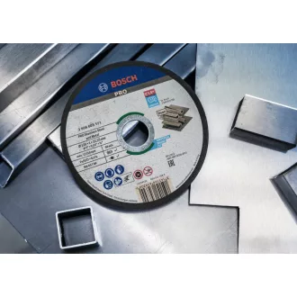   BOSCH PRO Disc de tăiere pentru inox/metal 115 x 1,0 x 22,2 mm St. Steel & Metal în ambalaj de găleată (100 buc)
