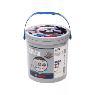   BOSCH PRO Disc de tăiere pentru inox/metal 125 x 1,0 x 22,2 mm St. Steel & Metal în ambalaj de găleată (100 buc)
