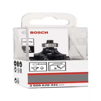   BOSCH Freză pentru rotunjire cu rulment din metal dur 28,7 (r=8 mm) x 15,2 x 53 x 8 mm