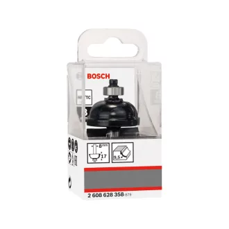   BOSCH Freză cu profil "F" din carbura de tungsten cu rulment de bilă 35,0 (r=9,5 mm) x 16,2 x 59 x 8 mm