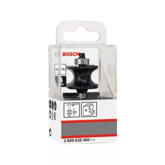   BOSCH Freză semicilindrică din carbura de tungsten cu rulmenti 27,8 (r=6 mm) x 19 x 63 x 8 mm