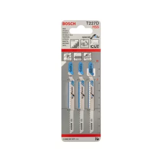   Pânză de ferăstrău alternativ BOSCH pentru aluminiu T227D 100/3,0 mm HSS (3 buc)