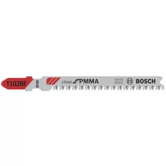   Pânză de ferăstrău BOSCH pentru decoupage PVC T 102 BF 92/1,8 mm bimetal (3 buc)