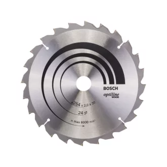   BOSCH Disc de tăiere pentru lemn 254 x 30 x 2,0 mm / 24T Optiline Wood ATB / N
