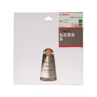   BOSCH Disc de tăiere pentru lemn 254 x 30 x 2,0 mm / 24T Optiline Wood ATB / N
