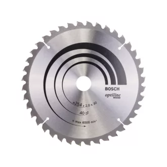   BOSCH Disc de taiere pentru lemn 254 x 30 x 2,0 mm / 40T Optiline Wood ATB / N
