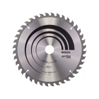   BOSCH Disc de tăiere pentru lemn 254 x 30 x 2,8 mm / 40T Optiline Wood ATB