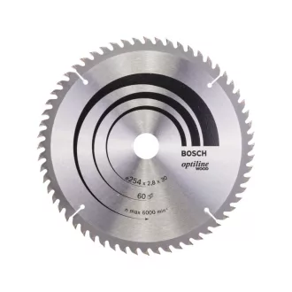   BOSCH Disc de tăiere pentru lemn 254 x 30 x 2,8 mm / 60T Optiline Wood ATB