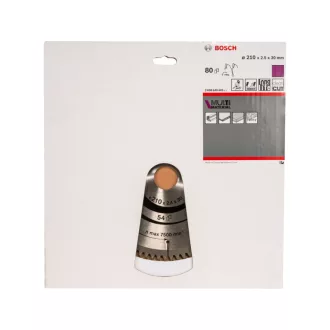   BOSCH Disc de tăiere universal 210 x 30 x 2,5 mm / 80T MultiMaterial HLTCG