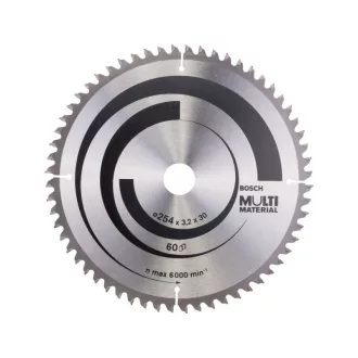   BOSCH Disc de tăiere universal 254 x 30 x 3,2 mm / 60T MultiMaterial HLTCG