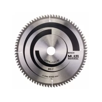   Pânză de ferăstrău BOSCH universal 254 x 30 x 3,2 mm / 80T MultiMaterial