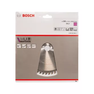   Disc de tăiere BOSCH universal 190 x 20/16 x 2,4 mm / 54T MultiMaterial HLTCG