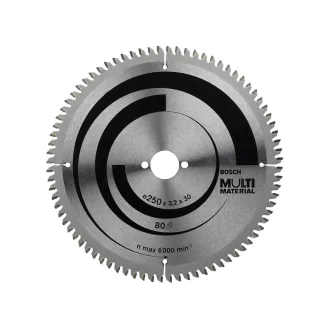   BOSCH Disc de tăiere universal 250 x 30 x 3,2 mm / 80T MultiMaterial