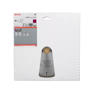   BOSCH Disc de tăiere universal 250 x 30 x 3,2 mm / 80T MultiMaterial