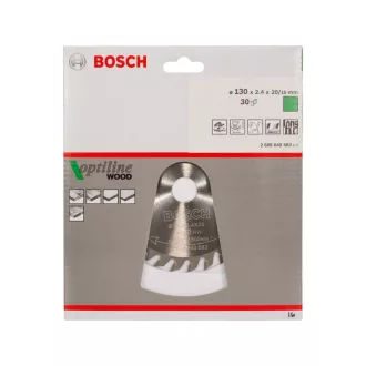   BOSCH Disc de tăiere pentru lemn 130 x 20/16 x 2,4 mm / 30T Optiline Wood ATB