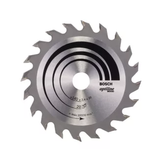   BOSCH Disc de tăiere pentru lemn 140 x 20/12,7 x 2,4 mm / 20T Optiline Wood ATB