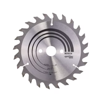   BOSCH Disc de tăiere pentru lemn 150 x 20/16 x 2,4 mm / 24T Optiline Wood ATB