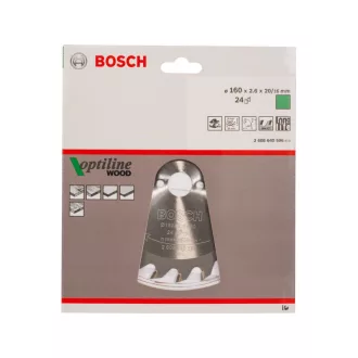   BOSCH Disc de taiere pentru lemn 160 x 20/16 x 2,6 mm / 24T Optiline Wood ATB