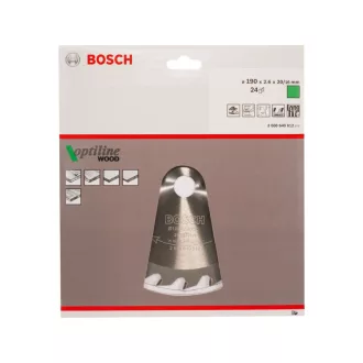   BOSCH Disc de tăiere pentru lemn 190 x 20/16 x 2,6 mm / 24T Optiline Wood ATB