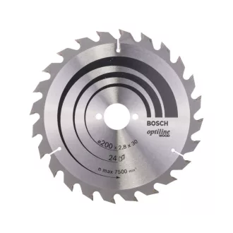   BOSCH Disc de tăiere pentru lemn 200 x 30 x 2,8 mm / 24T Optiline Wood ATB