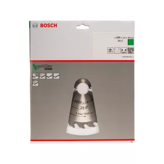   BOSCH Disc de tăiere pentru lemn 200 x 30 x 2,8 mm / 24T Optiline Wood ATB